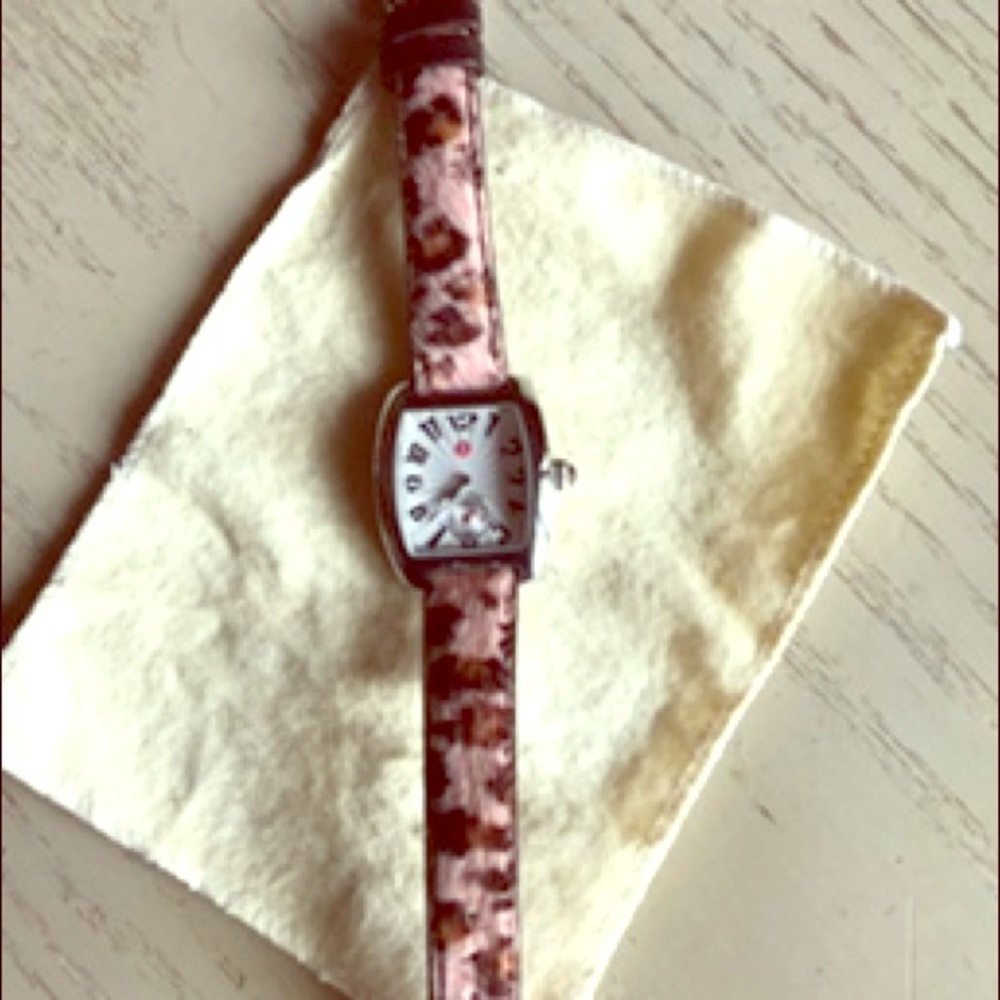 💕💯Authentic Leopard Band Michele Watch 💕